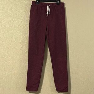Place Big Boy’s Size 14 (XL) Burgundy Active Fleece Cuffed Jogger Pants